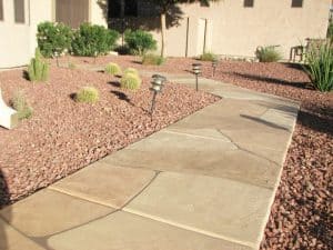 Faux Flagstone - Frontyard Sidewalk