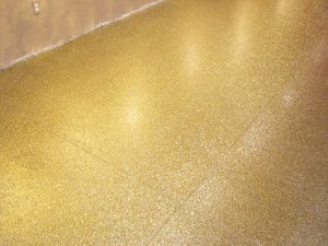 Specialty Floors - Gold Flake Finish