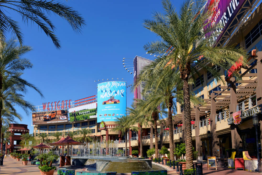 Westgate Entertainment District in Arizona Image of Westgate shopping district in Glendale AZ
