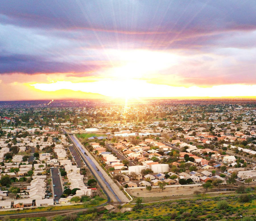 peoria-az-aerial-img Aerial view of Peoria AZ